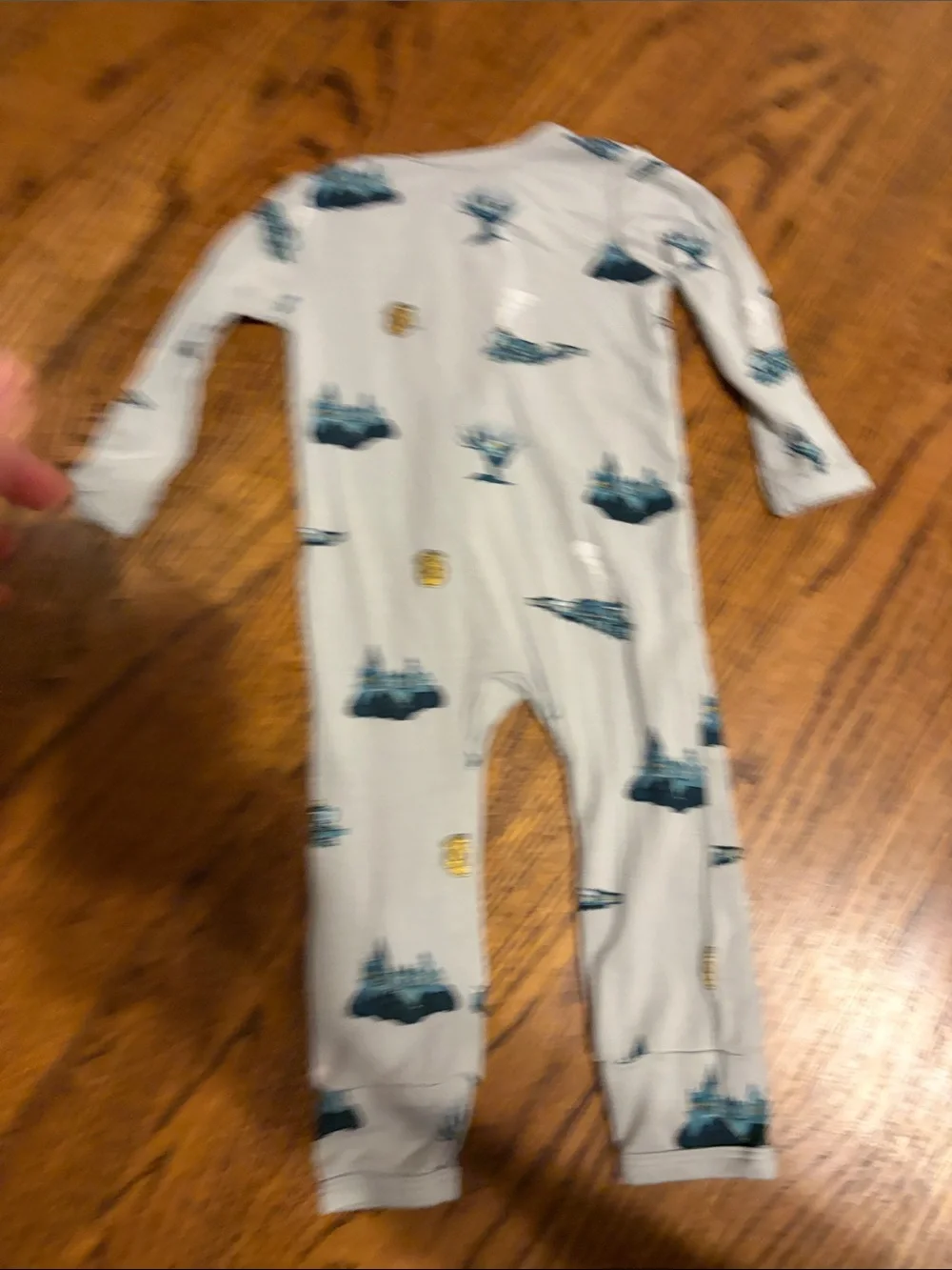 Kyte Baby Light Gray Kids Zip-Front One-Piece Romper with Harry Potter Print